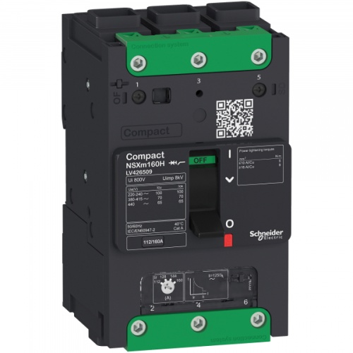 Автоматический выключатель 3П NSXm 50kA TM160D Elink | код. LV426409 | Schneider Electric 